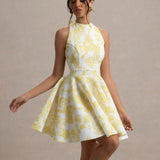 Women's dress - spring/summer collection - european & american style - amazon cross-border e-commerce - women's tie-up printed midi dress - in stock
