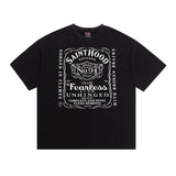 saint m t shirts  s.m skull heart graphic crew neck pullover short sleeve t-shirt - wholesale