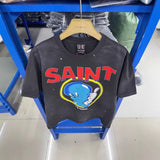 saint m t shirts  s.m blue angel baby graphic crew neck short sleeve tee