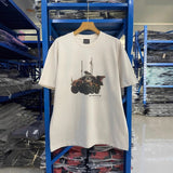 saint m t shirts  s.m car & ice cream graphic crew neck short sleeve tee