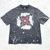 saint m t shirts  s.m collaboration series graphic print crew neck pullover short sleeve t-shirt - wholesale