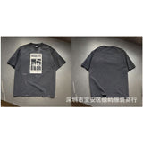 saint m t shirts  s.m cartoon series graphic crewneck pullover short sleeve t-shirt - wholesale