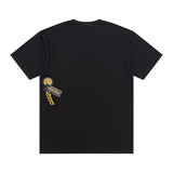 Drew house t shirt spring and summer d@ew small smiley face pattern round neck pullover short sleeves