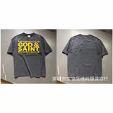 saint m t shirts  s.m cartoon series graphic crewneck pullover short sleeve t-shirt - wholesale