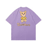 Drew house t-shirt - spring/summer d@ew cartoon bear graphic crew neck pullover short sleeve - wholesale single piece