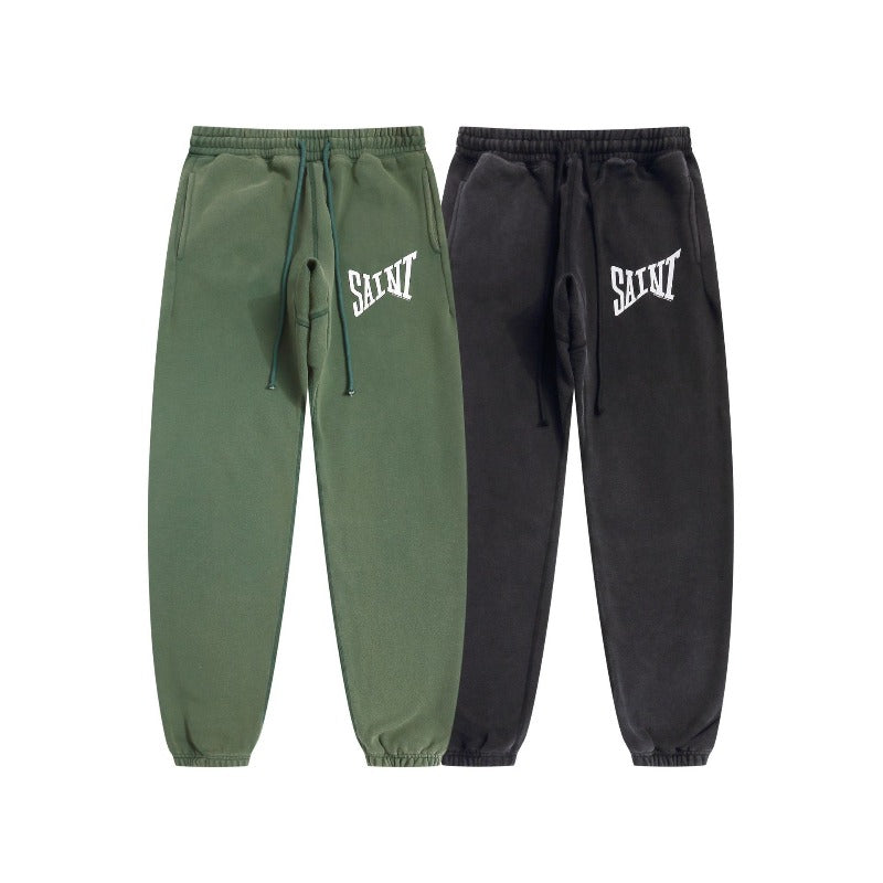 Saint m t pants - autumn/winter s.m vintage classic letter casual trousers