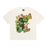 saint m t shirts  s.m vintage high street casual crew neck pullover short sleeve tee - wholesale