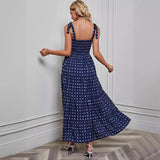 Women's dress - self-produced photos - amazon & wish cross-border - spring sexy backless printed vacation style cami dress