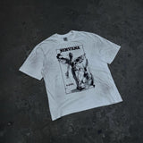 saint m t shirts  s.m graffiti angel graphic crew neck short sleeve tee