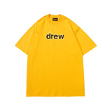 Drew house t-shirt - spring/summer collection - d@ew rubberized letter crew neck short sleeve tee