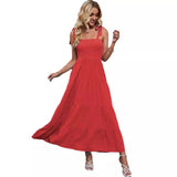 Women's dress - in-house photography, spring/summer export, european & american style, strappy bandeau jacquard dress, sexy & spicy