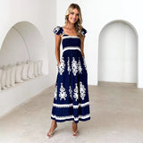 Women's dress: hot-selling european and american style beach dress for women on amazon - vacation-ready printed bandeau dress