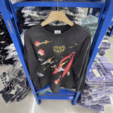 Saint m hoodie - autumn/winter - s.m - star wars fighter all-over print crewneck long sleeve - wholesale