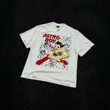 saint m t shirts  s.m. collaboration cartoon graphic crewneck short sleeve t-shirt - wholesale