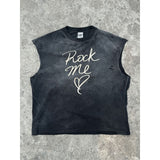 saint m t shirts  s.m. rock 'n' roll limited edition crew neck pullover casual tank top - wholesale