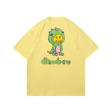 Drew house t-shirt - spring/summer - d@ew cartoon dinosaur print crew neck short sleeve pullover