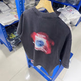 saint m t shirts  s.m instant elimination pattern crew neck pullover short sleeve one-piece wholesale
