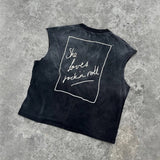 saint m t shirts  s.m. rock 'n' roll limited edition crew neck pullover casual tank top - wholesale
