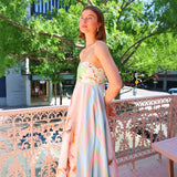 Women's dress - in stock - european & american style - cross-border e-commerce - aliexpress & independent website - sexy spaghetti strap - graffiti print - maxi dress - women's