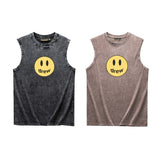Drew house t-shirt - spring/summer d@ew classic letter heavyweight washed tank top