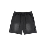 Etai men's clothing american street style spray-on washed distressed shorts high-quality loose edge patchwork men's cotton shorts