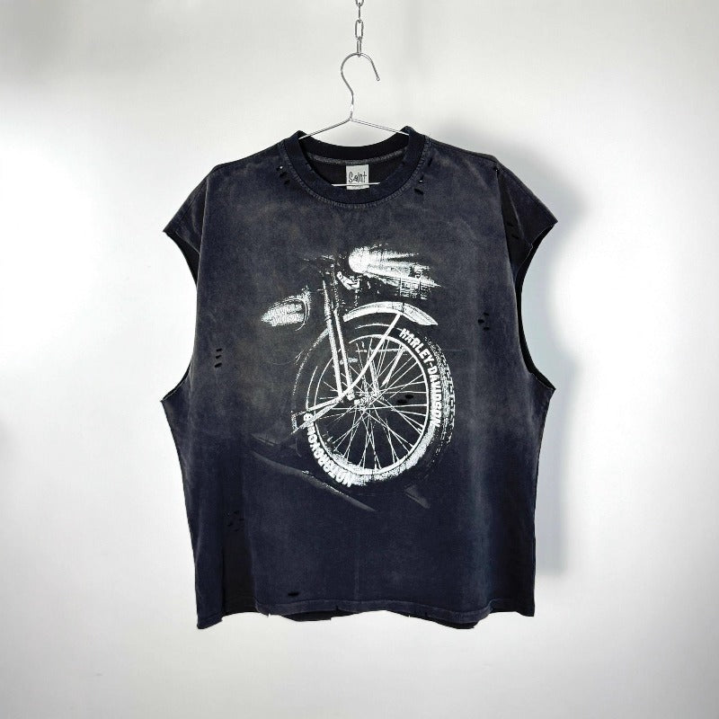 saint m t shirts  s.m retro cavalry limited edition pullover casual vest - wholesale single piece