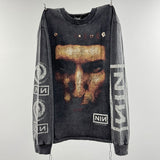 Saint m hoodie fall and winter s.m 9inch nail band pattern round neck pulloverlong sleeves