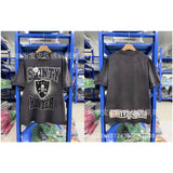 saint m t shirts  s.m cartoon print crew neck pullover short sleeve top - wholesale