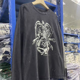 Saint m hoodie - autumn/winter collection. s.m. chest print, distressed vintage style, crew neck, long sleeve, wholesale