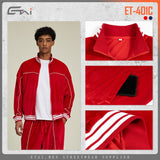 Etai men's spring/autumn velvet zip-up sports jacket - high-quality casual streetwear stand collar men's jacket