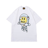 Drew house t shirt spring and summer d@ew astronaut cartoon pattern round neck pullover short sleeves