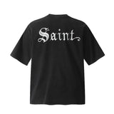 saint m t shirts  s.m vintage skeleton print crew neck pullover short sleeve top - wholesale