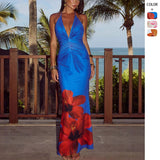 Women's dress - european & american style sexy cami dress - summer print bandeau sleeveless backless ruched bodycon mini dress