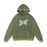 Saint m hoodie - autumn/winter s.m basic letter print pullover hoodie - wholesale single piece