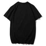 Man T Shirt Youth Spot Goods in Black Cotton